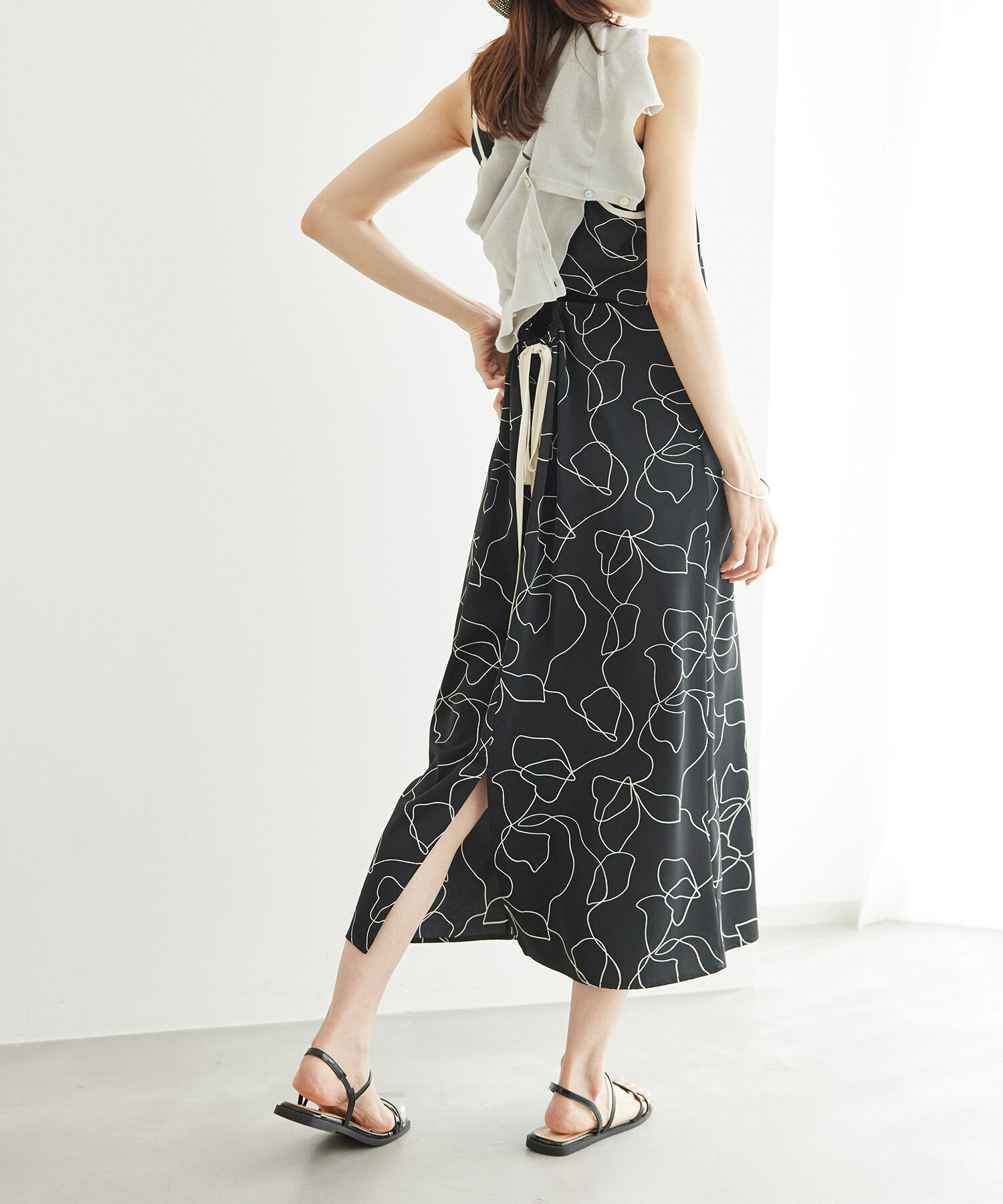 Rope&rsquo;Picnic「線画プリントキャミソールワンピース」|ワンピース|