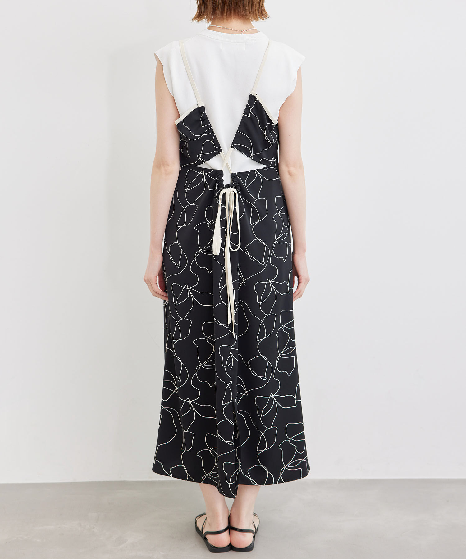 Rope&rsquo;Picnic「線画プリントキャミソールワンピース」|ワンピース|