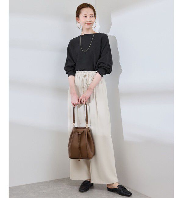 Rope&rsquo;Picnic「【洗濯機OK】ラメ混ドルマンニットプルオーバー」|ニット・セーター|