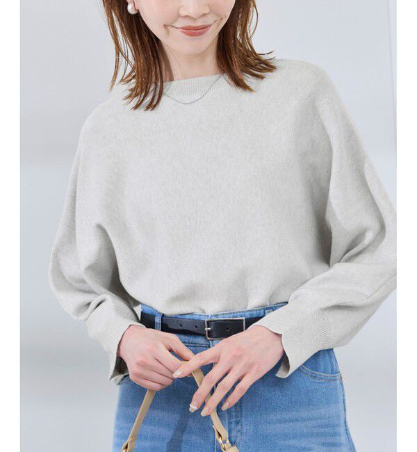 Rope&rsquo;Picnic「【洗濯機OK】ラメ混ドルマンニットプルオーバー」|ニット・セーター|