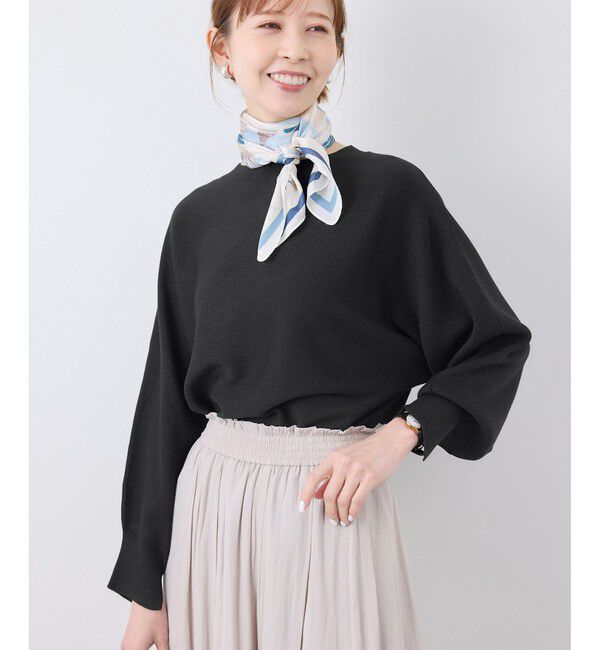 Rope&rsquo;Picnic「【洗濯機OK】ラメ混ドルマンニットプルオーバー」|ニット・セーター|