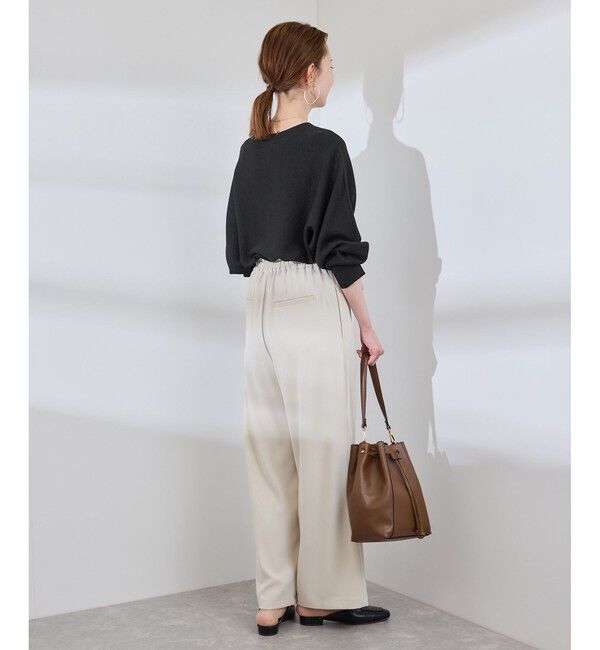 Rope&rsquo;Picnic「【洗濯機OK】ラメ混ドルマンニットプルオーバー」|ニット・セーター|