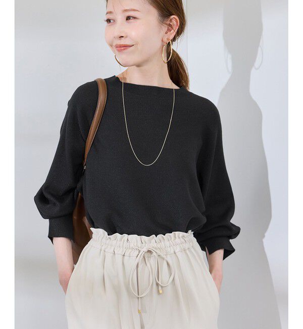 Rope&rsquo;Picnic「【洗濯機OK】ラメ混ドルマンニットプルオーバー」|ニット・セーター|