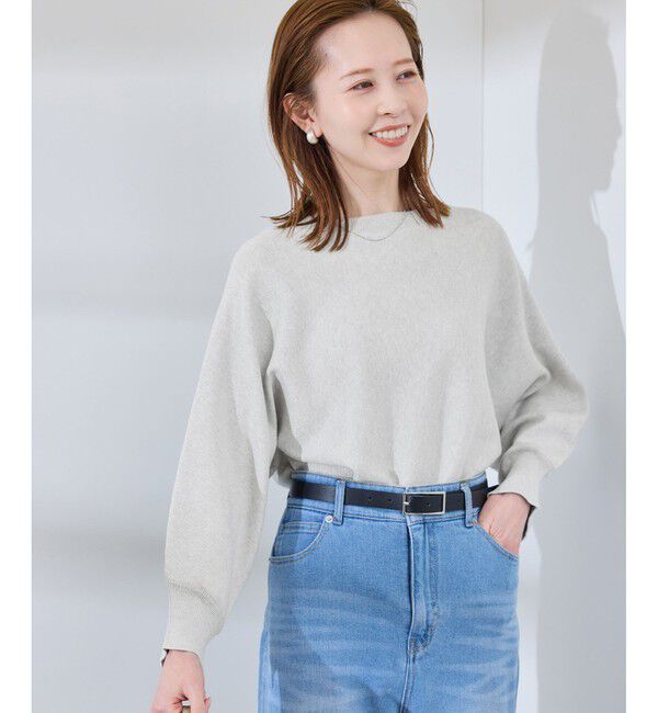 Rope&rsquo;Picnic「【洗濯機OK】ラメ混ドルマンニットプルオーバー」|ニット・セーター|