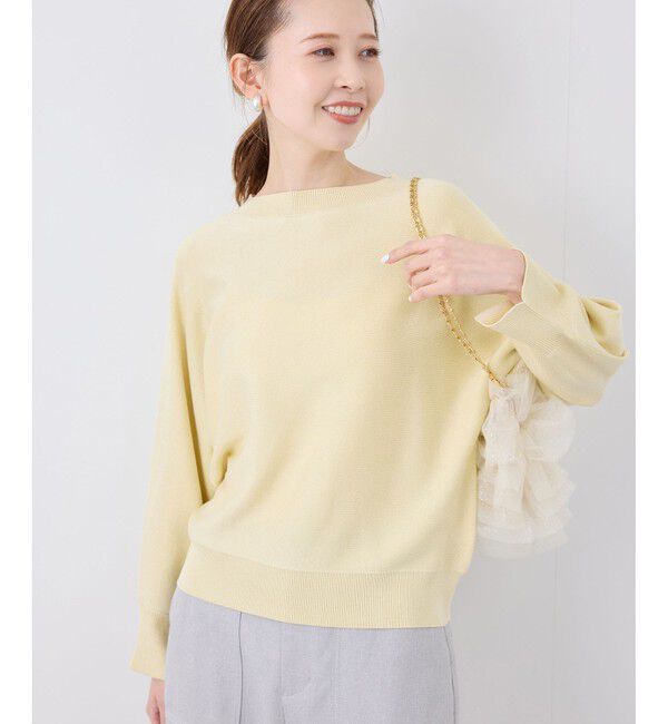 Rope&rsquo;Picnic「【洗濯機OK】ラメ混ドルマンニットプルオーバー」|ニット・セーター|