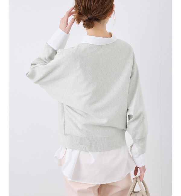 Rope&rsquo;Picnic「【洗濯機OK】ラメ混ドルマンニットプルオーバー」|ニット・セーター|