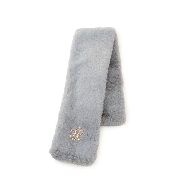 ROPE PICNIC PASSAGE「ブローチ付きフェイクファーティペット」|マフラー|