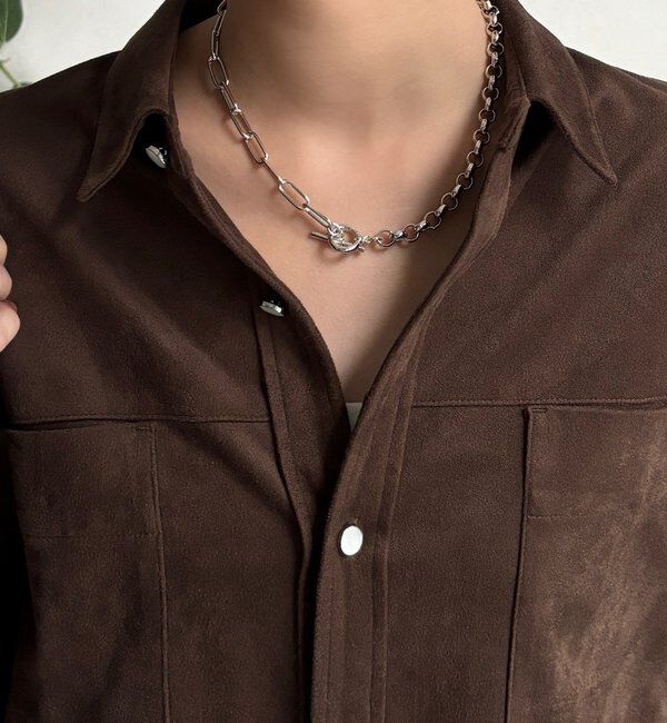  「ミックスチェーンラリエット」|ネックレス|