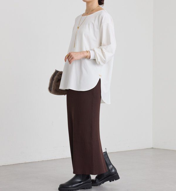  「予約【新色追加/着回し力抜群】キュプラカットプルオーバー」|Tシャツ・カットソー|