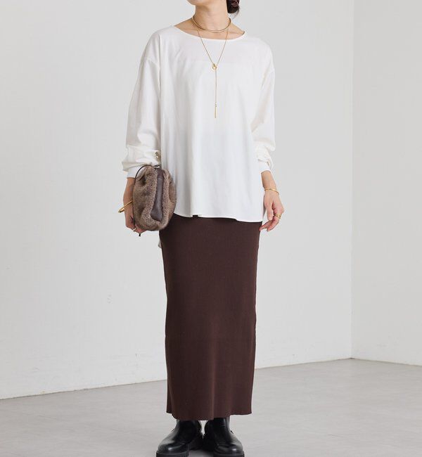  「予約【新色追加/着回し力抜群】キュプラカットプルオーバー」|Tシャツ・カットソー|