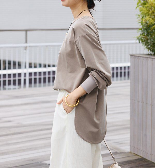  「予約【新色追加/着回し力抜群】キュプラカットプルオーバー」|Tシャツ・カットソー|