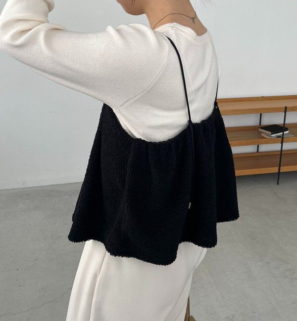  「1ポイントバイカラーニット」|ニット・セーター|