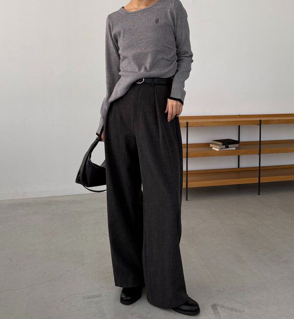  「1ポイントバイカラーニット」|ニット・セーター|