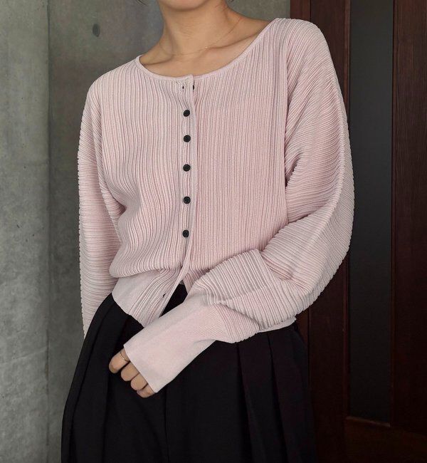  「プリーツパフカーディガン」|カーディガン|