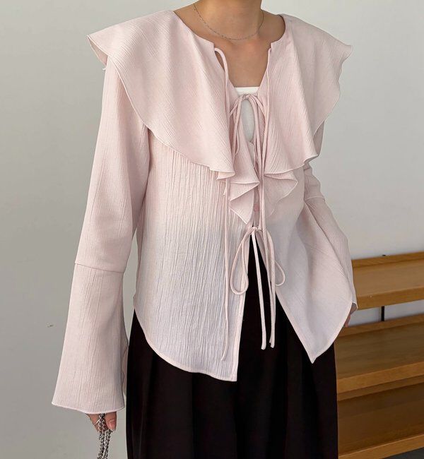  「フリルリボンブラウス」|シャツ・ブラウス|