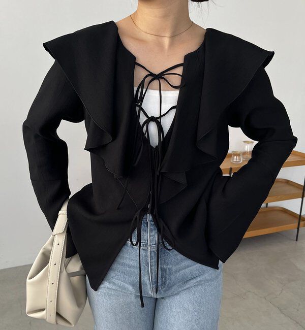  「フリルリボンブラウス」|シャツ・ブラウス|