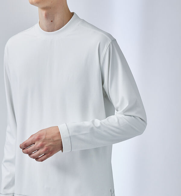 ABAHOUSE「【ハイバックネック】パウダータッチ 長袖Tシャツ」|Tシャツ・カットソー|
