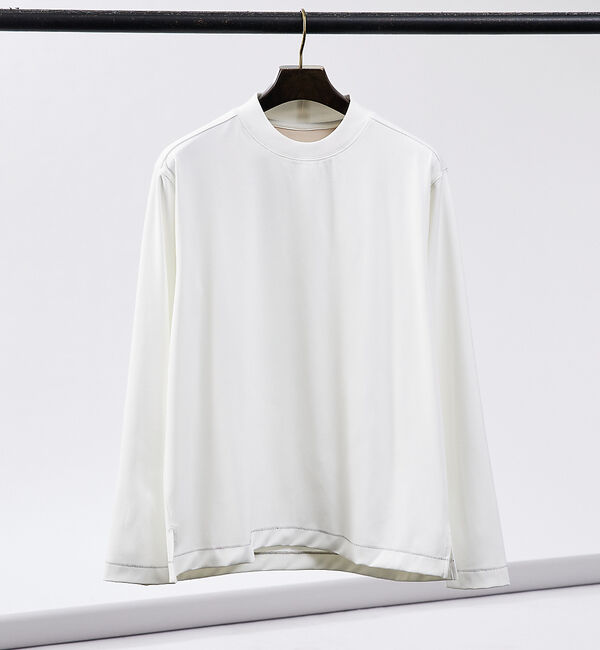 ABAHOUSE「【ハイバックネック】パウダータッチ 長袖Tシャツ」|Tシャツ・カットソー|