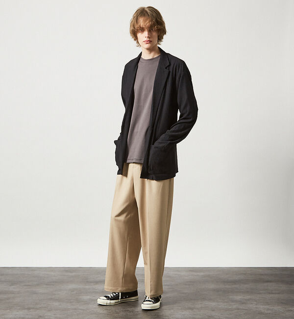 ABAHOUSE「デニムライク ワイドストレート スラックス / ワイドパンツ」|その他|