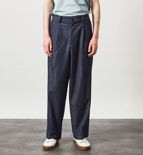 ABAHOUSE「デニムライク ワイドストレート スラックス / ワイドパンツ」|その他|