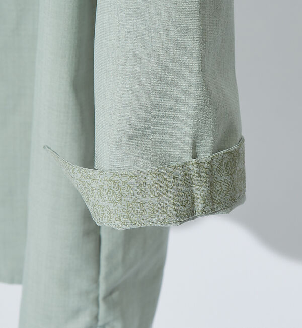 ABAHOUSE「【リネンタッチ】カプリ7分袖シャツ」|シャツ・ブラウス|