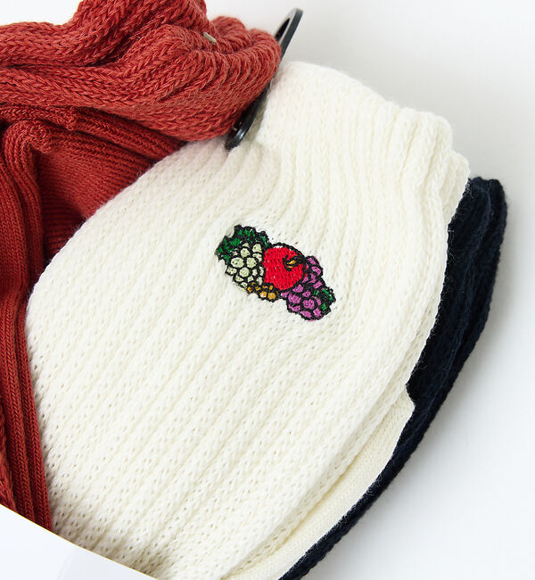 Rouge vif「【FRUIT OF THE LOOM/フルーツ・オブ・ザ・ルーム】【3足セット】」|ソックス|