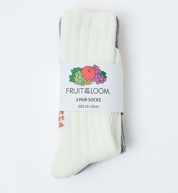 Rouge vif「【FRUIT OF THE LOOM/フルーツ・オブ・ザ・ルーム】【3足セット】」|ソックス|