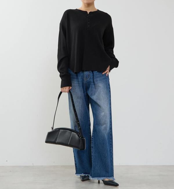 SOFFITTO「ヘンリーネックプルオーバー」|Tシャツ・カットソー|