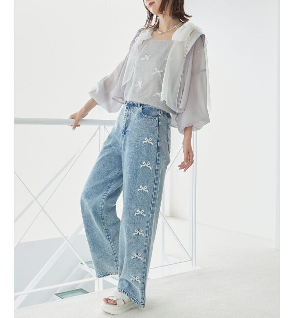 MAJESTICLEGON「ラメリボンプードルビスチェ」|キャミソール|