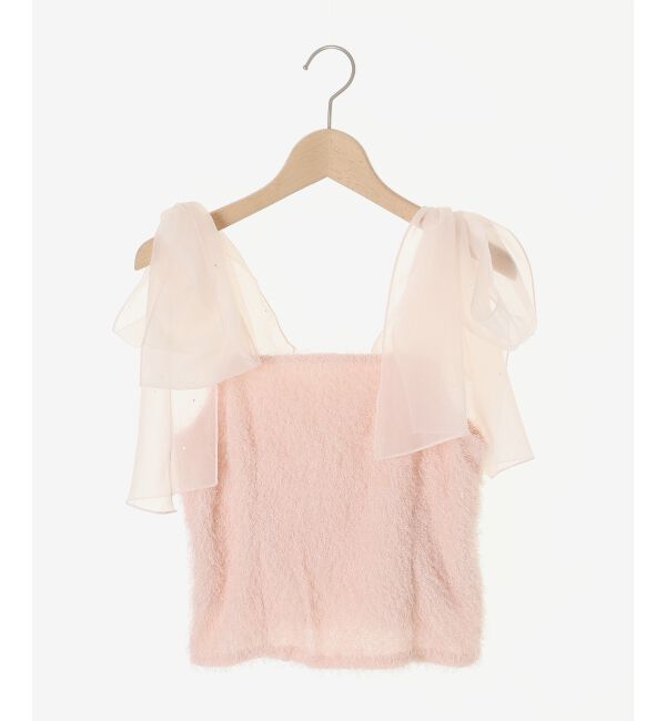 MAJESTICLEGON「ラメリボンプードルビスチェ」|キャミソール|