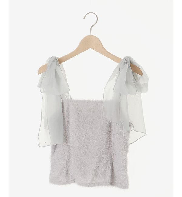 MAJESTICLEGON「ラメリボンプードルビスチェ」|キャミソール|