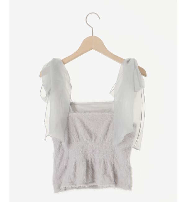 MAJESTICLEGON「ラメリボンプードルビスチェ」|キャミソール|