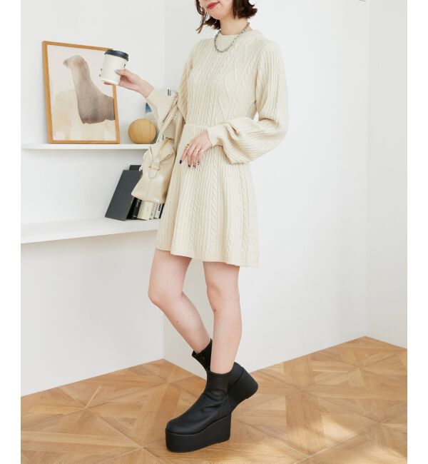 MAJESTICLEGON「厚底ストレッチショートブーツ」|ショートブーツ|