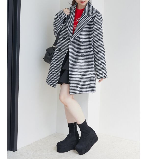 MAJESTICLEGON「厚底ストレッチショートブーツ」|ショートブーツ|