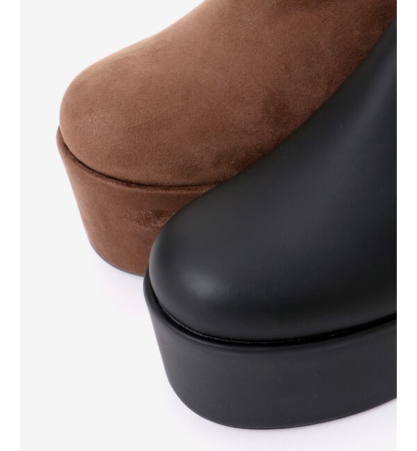 MAJESTICLEGON「厚底ストレッチショートブーツ」|ショートブーツ|