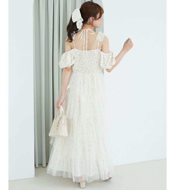 「スイートチュールティアードワンピース」|ワンピース|