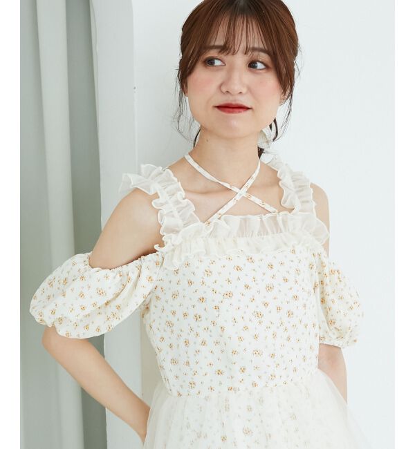  「スイートチュールティアードワンピース」|ワンピース|