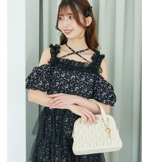  「スイートチュールティアードワンピース」|ワンピース|