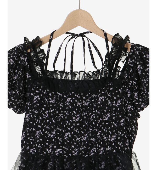  「スイートチュールティアードワンピース」|ワンピース|