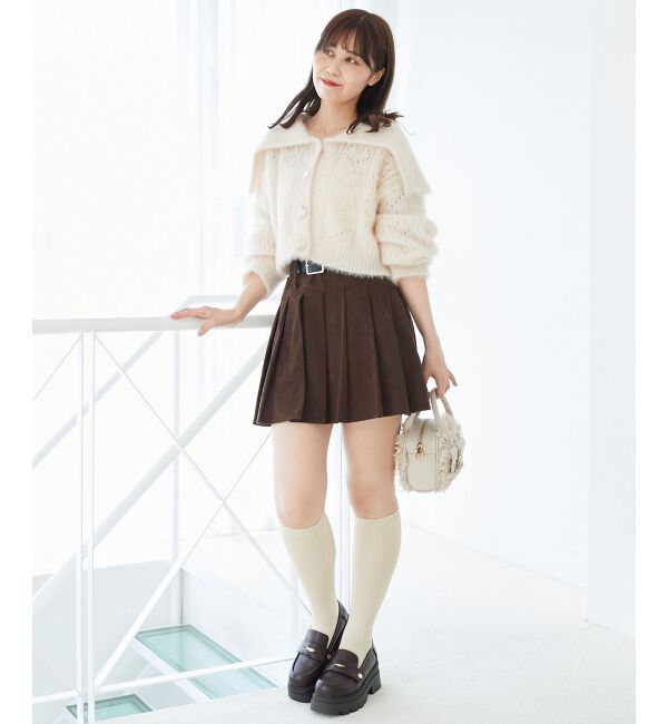  「キラフワビッグカラーハートカーデ」|カーディガン|