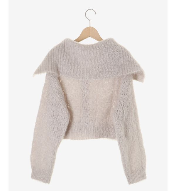  「キラフワビッグカラーハートカーデ」|カーディガン|