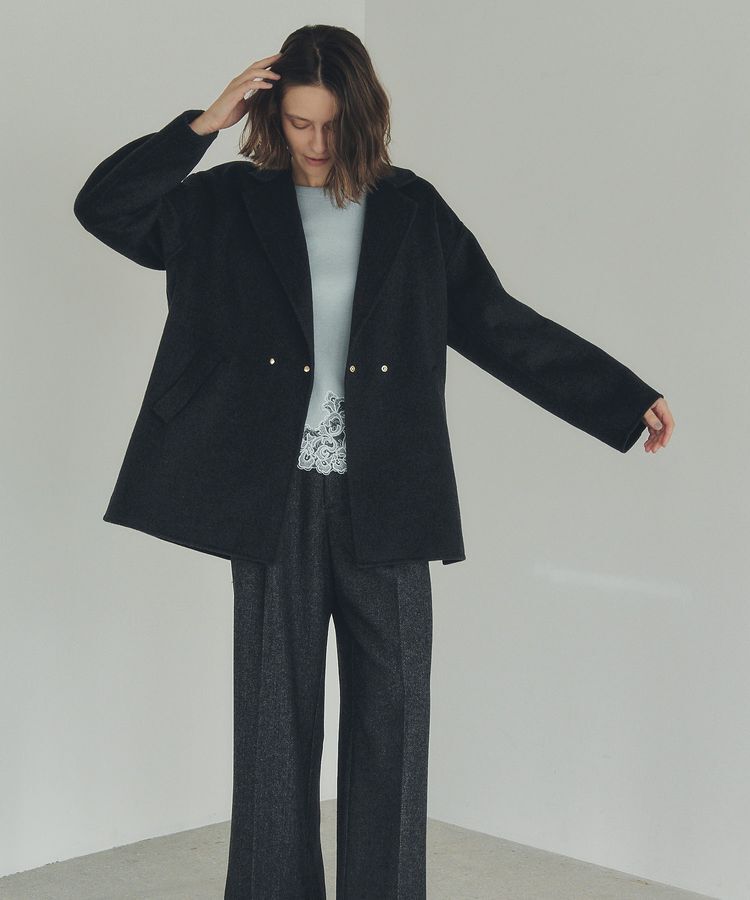 YECCA VECCA「レースヘムニット」|ニット・セーター|