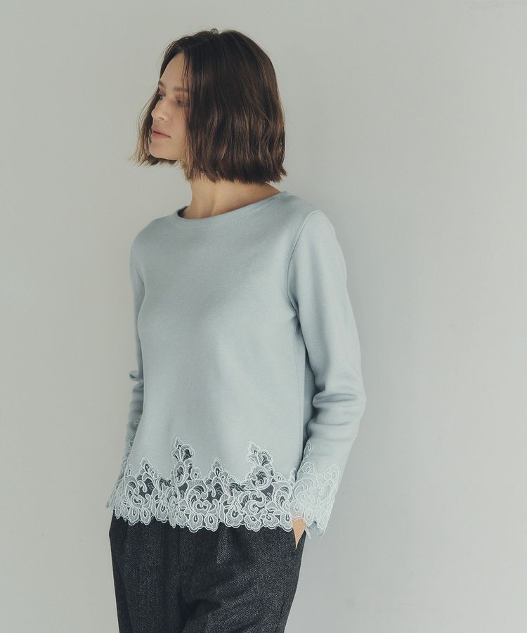 YECCA VECCA「レースヘムニット」|ニット・セーター|