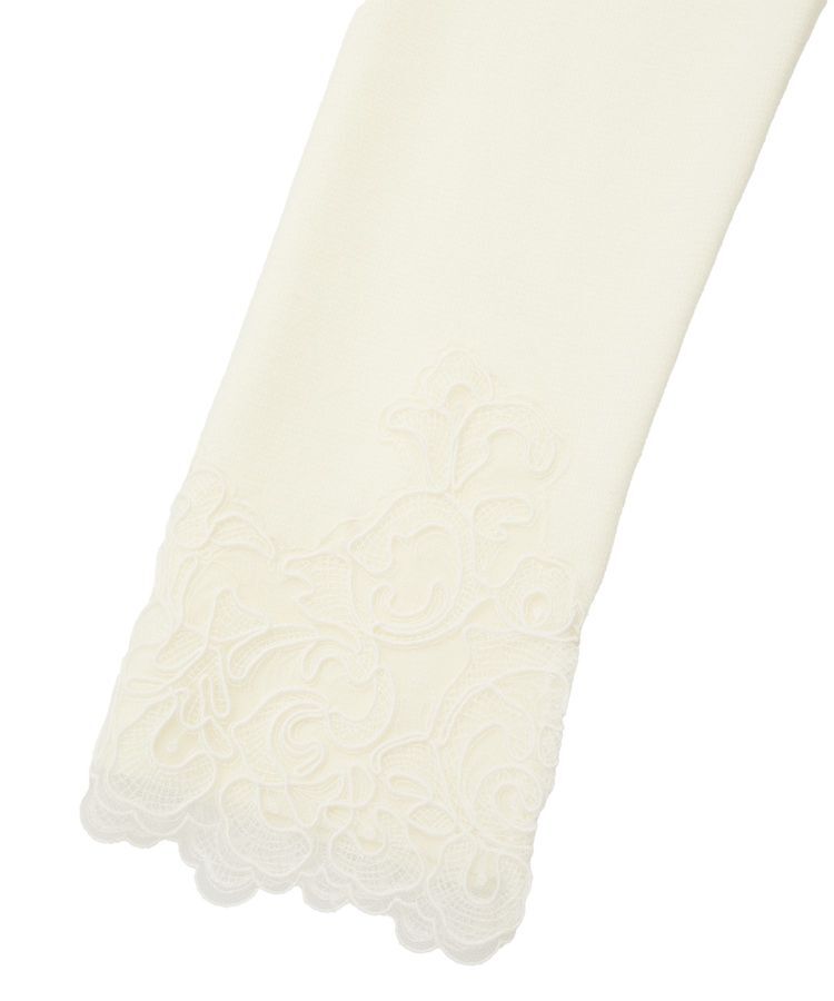 YECCA VECCA「レースヘムニット」|ニット・セーター|