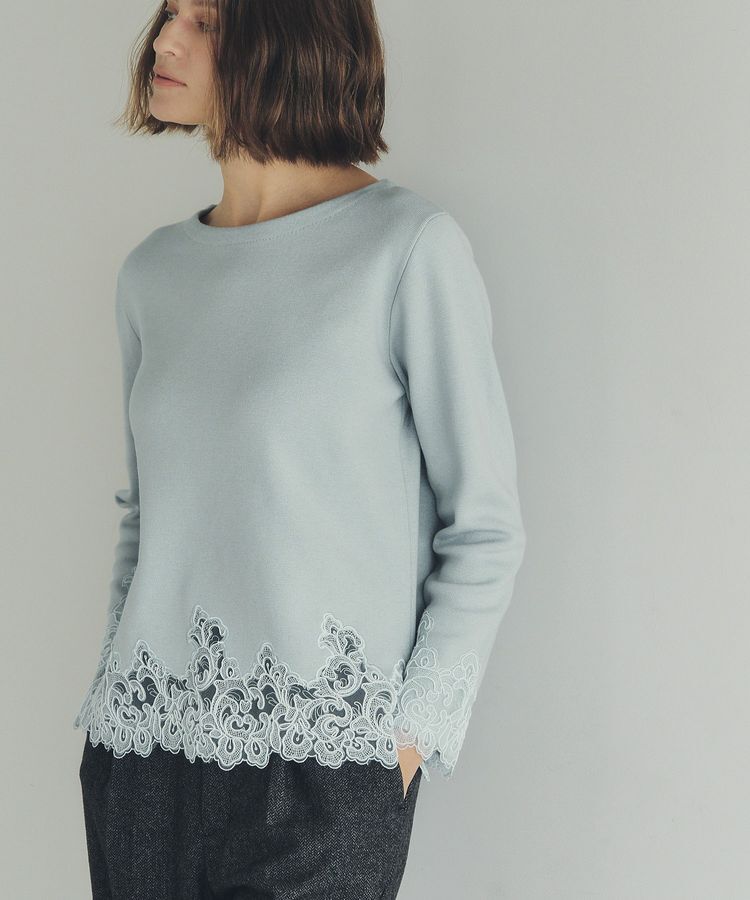 YECCA VECCA「レースヘムニット」|ニット・セーター|Mint