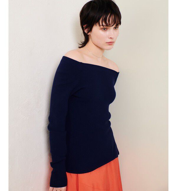 allureville「2WAYネックサイドスリットプルオーバー」|ニット・セーター|