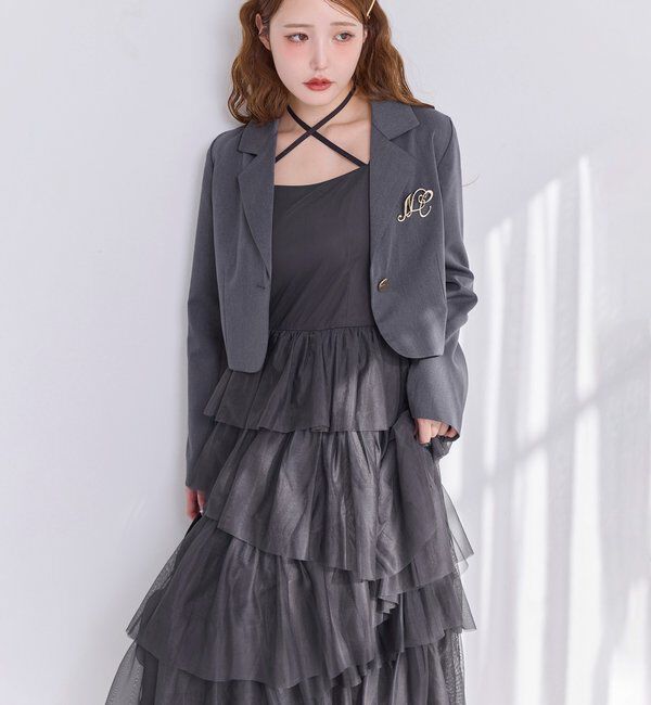  「【WEB限定リバイバル】ティアードチュールワンピース」|ワンピース|