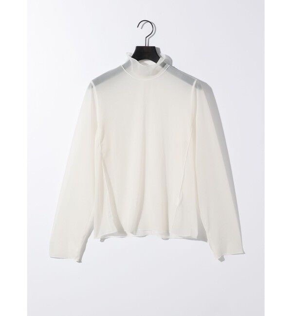 MIDIUMISOLID「MIDIUMISOLID for Ladies シアーハイネックインナー」|Tシャツ・カットソー|オフホワイト