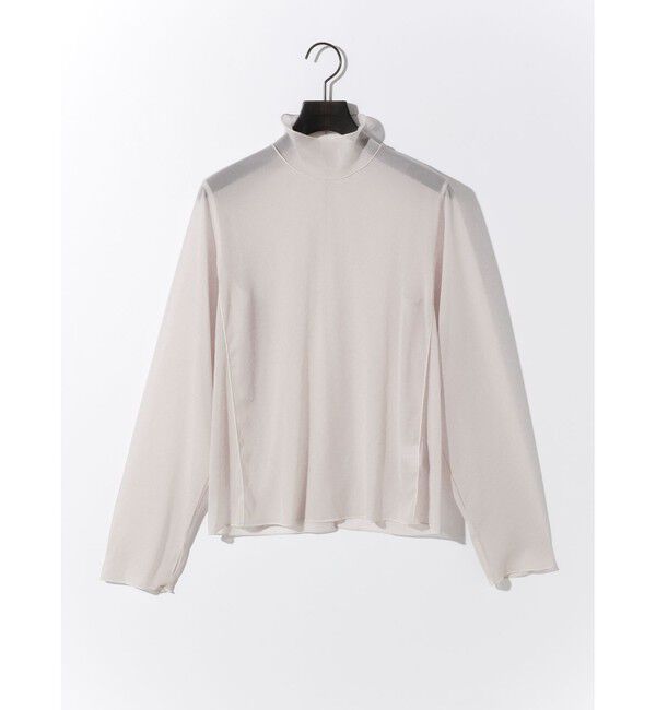 MIDIUMISOLID「MIDIUMISOLID for Ladies シアーハイネックインナー」|Tシャツ・カットソー|スモークピンク