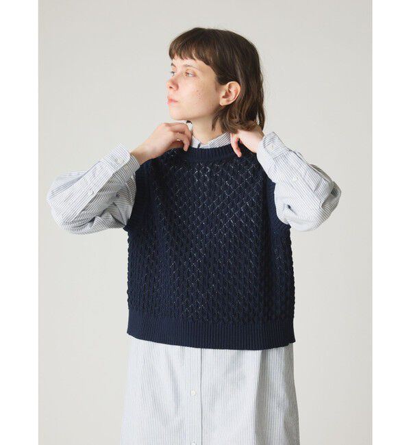 MidiUmi「MidiUmi メッシュニットベスト」|ベスト・ジレ|